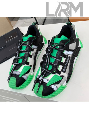 Dolce & Gabbana NS1 Sneakers in Mixed Materials Green/Black 2020(For Women and Men)