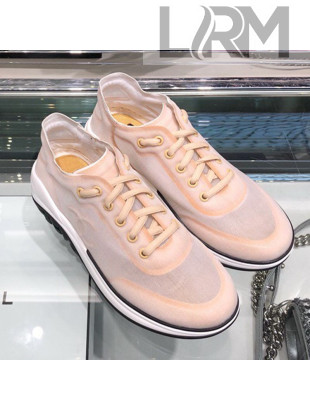 Chanel Mesh and Fabric Sneakers G34763 Orange Pink 2019