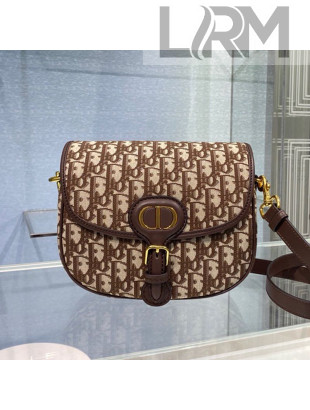 Dior Medium Bobby Shoulder Bag in Brown Oblique Canvas 2020