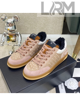 Chanel Fabric & Suede Sneakers G38038 Pink 2021