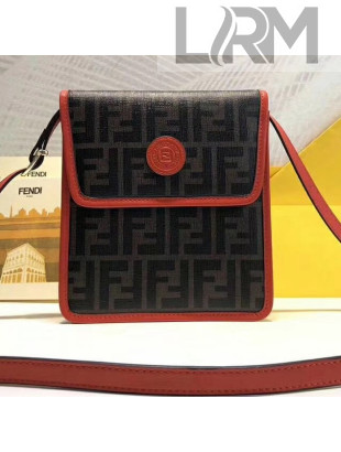 Fendi Messenger Bag in FF Motif Glazed Fabric 2018