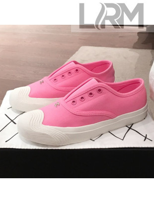 Chanel Vintage Canvas Slip-on Sneakers Pink 2020