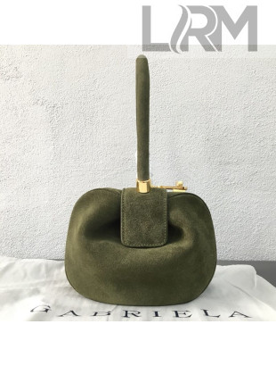 Gabriela Hearst Nina Suede Small Top Handle Bag Green 2019