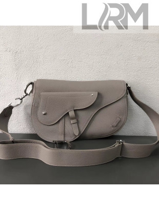 Dior Saddle Shoulder Bag in Calfskin Grey 2019