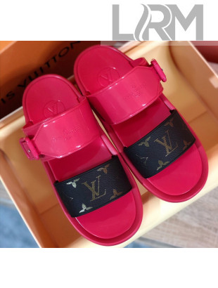 Louis Vuitton SUNBATH Flat Mules Sandals 1A66XD Pink 2020