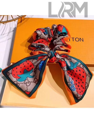 Gucci GG Strawberry Bow Headband Orange 2020