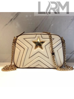 Stella McCartney Quilted Alter-Nappa Stella Star Shoulder Bag Off-white 2018