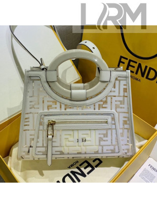 Fendi Runaway Shopper Tote Bag White/Transparent 2019