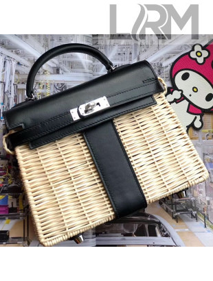 Hermes Mini Kelly Picnic 25 cm Bag Black 2019