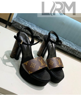 Louis Vuitton Podium Platform Sandal 1A8D2M Monogram Canvas 2021