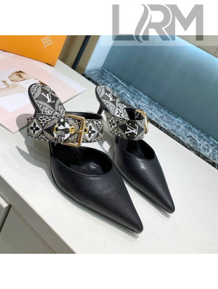 Louis Vuitton Since 1854 Sofia Heel Mules 5.5cm Grey 2021