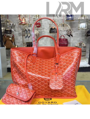 Goyard Reversible Calfskin Medium/Large Shopping Tote Orange