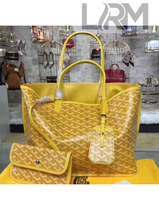 Goyard Reversible Calfskin Medium/Large Shopping Tote Yellow