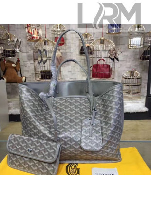 Goyard Reversible Calfskin Medium/Large Shopping Tote Grey