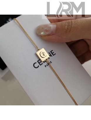 Celine Alphabet 26 Letters Bracelet Gold 2019