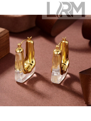 Celine Resin Earrings White 2021 05