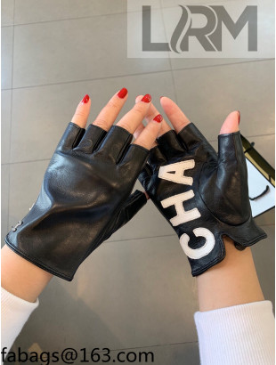 Chanel Lambskin Gloves Black 2021 102913