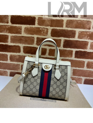 Gucci Ophidia Small GG Canvas Tote Bag 547551 Beige/White 2022