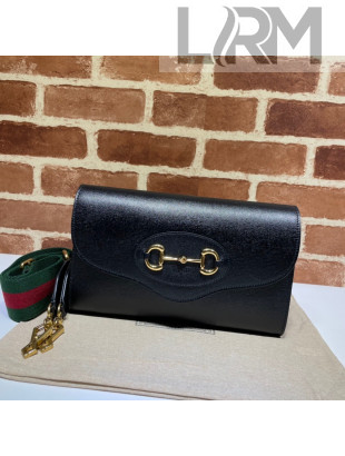 Gucci Horsebit 1955 Leather Small Bag 677286 Black 2022