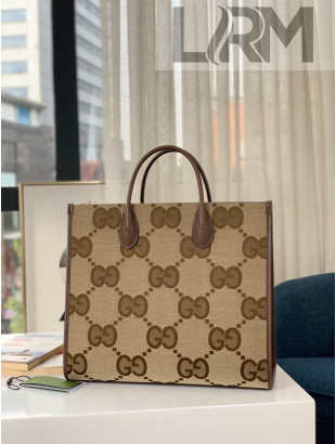 Gucci Tote bag with Jumbo GG ‎678839 Camel Brown 2022