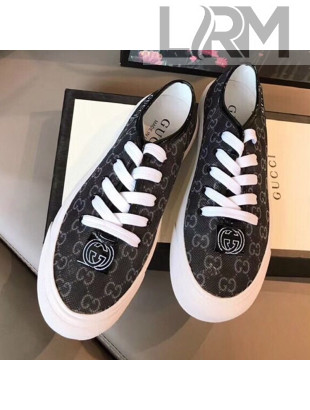 Gucci GG Canvas Lace-up Platform Sneakers Black 2019