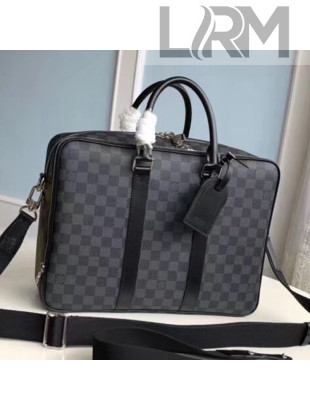 Louis Vuitton Icare Damier Graphite Canvas Briefcase Top Handle Bag M40007 2019