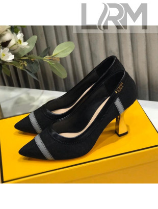 Fendi Colibri Fabric Pumps 9.5cm Black 2020