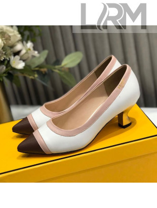 Fendi Colibri Calfskin Pumps 5.5cm White 2020