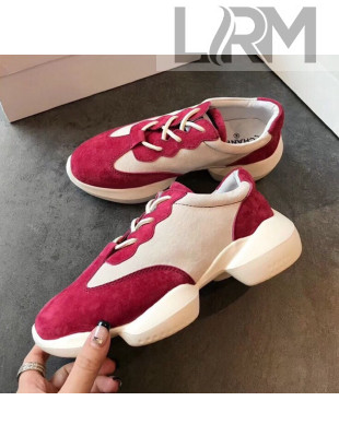 Chanel Pigskin Suede Sneaker Red 2019