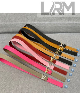 Louis Vuitton Calfskin Belt 3cm with LV Buckle 8 Color 2021