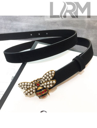 Gucci Queen Margaret Leather Belt 20mm Black 2019