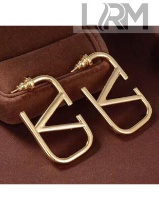 Valentino VLogo Earrings Gold 2021 07