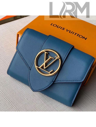 Louis Vuitton LV Circle Pont 9 Compact Wallet M69175 Blue 2020