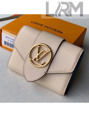 Louis Vuitton LV Circle Pont 9 Compact Wallet M69176 Cream White 2020