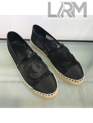 Chanel Mesh Espadrilles G34651 Black 2019