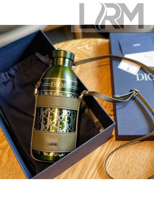 Dior Aqua Bottle 500ml with Shoulder Strap Olive Green 2022