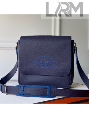 Louis Vuitton Men's Roman PM Flap Messenger Bag M30362 Navy Blue 2019