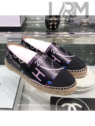 Chanel Leather Print  Espadrilles G29762 2019