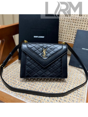 Saint Laurent Gaby Mini Satchel Bag in Quilted Lambskin 685574 Black 2022