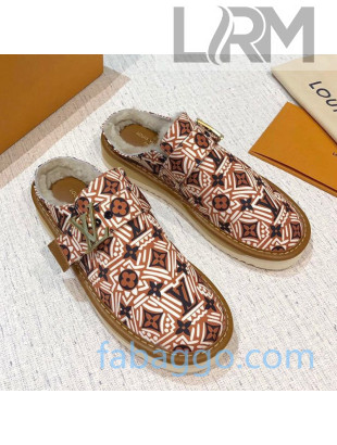 Louis Vuitton LV Crafty Cosy Canvas Mules Dark Brown 2020 (For Women and Men)