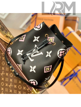 Louis Vuitton Neonoe MM Bucket Bag M45821 Black 2021 Wild at Heart