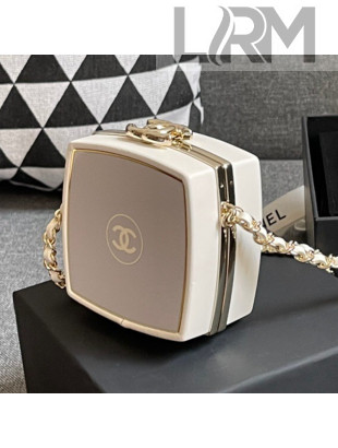 Chanel Patent Goatskin Evening Case Bag AP2398 White 2021