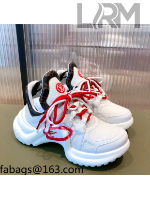 Louis Vuitton LV Archlight Love Sneakers White/Red 2021 112465