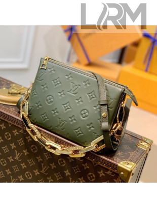 Louis Vuitton Coussin BB in Monogram Puffy Lambskin M59598 Khaki Green 2021 