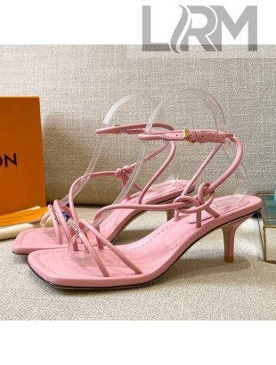 Louis Vuitton Nova Lambskin Strap Sandals 5.5cm Pink 2021 