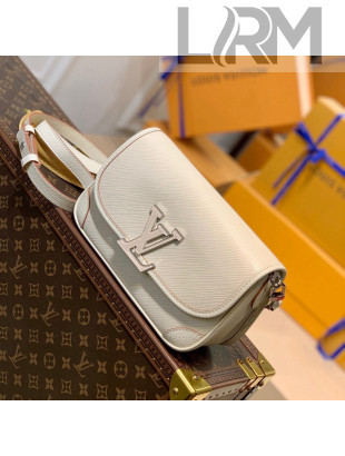 Louis Vuitton Buci Crossbody Bag in Epi Leather M59457 White 2022