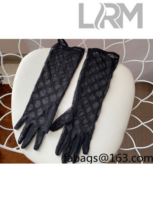 Gucci GG Mesh Gloves Black 2022 52