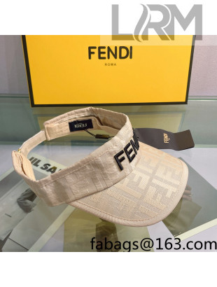 Fendi FF Visor Hat Beige 2022 0401164