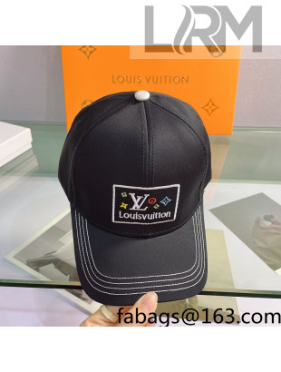 Louis Vuitton Canvas Baseball Hat Black 2022 040202