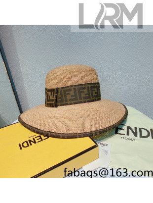 Fendi Straw Bucket Hat Beige 2022 03